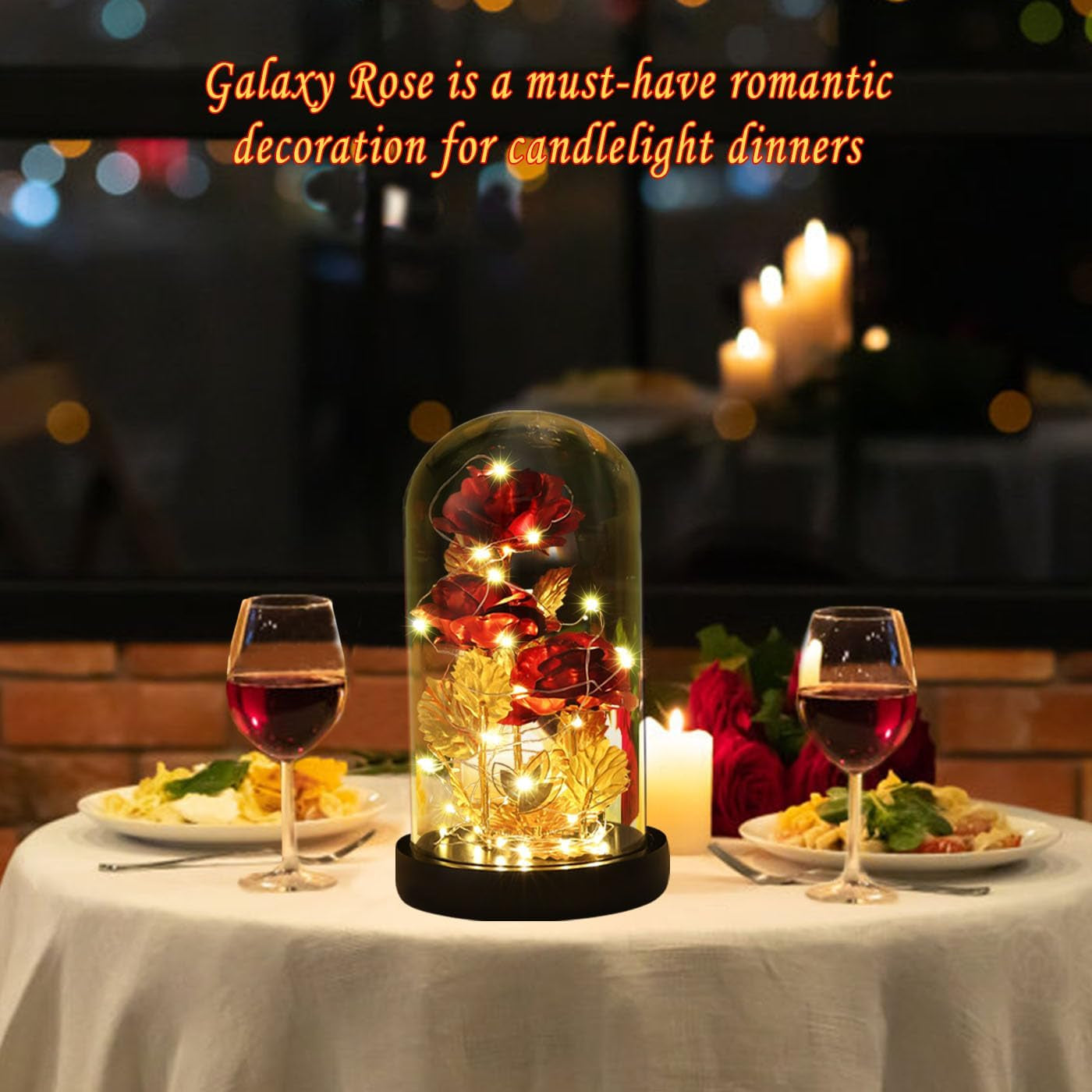 Mothers Day Flowers Gifts for Mom from Daughter Son,Galaxy Flower Rose with 2 Lighting Mode, Colorful Gold Foil Enchanted Rose,Birthday Gifts for Women Grandma Wife Girlfriend Sister Mom
